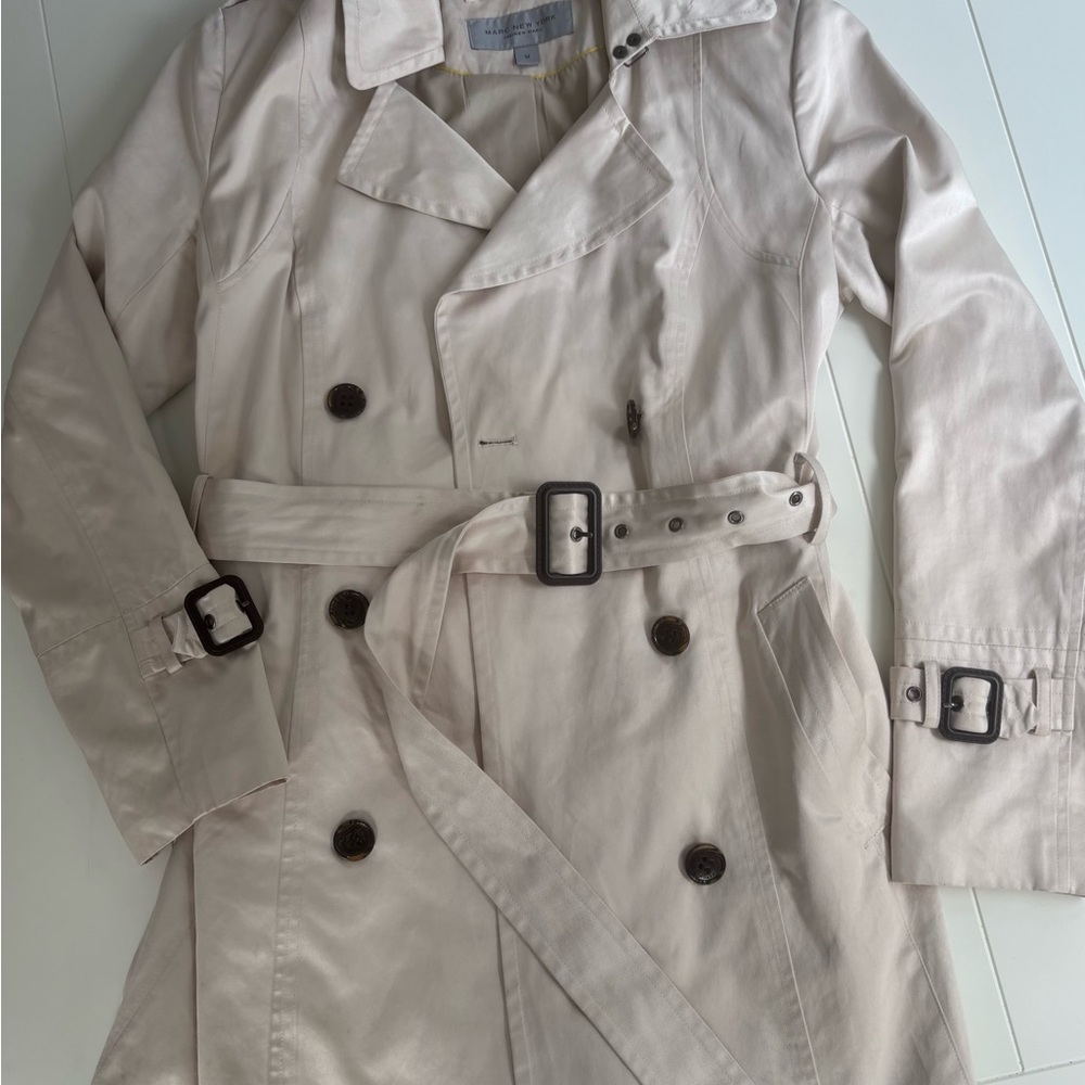 Andrew Marc Double-Breasted short Trench Coat